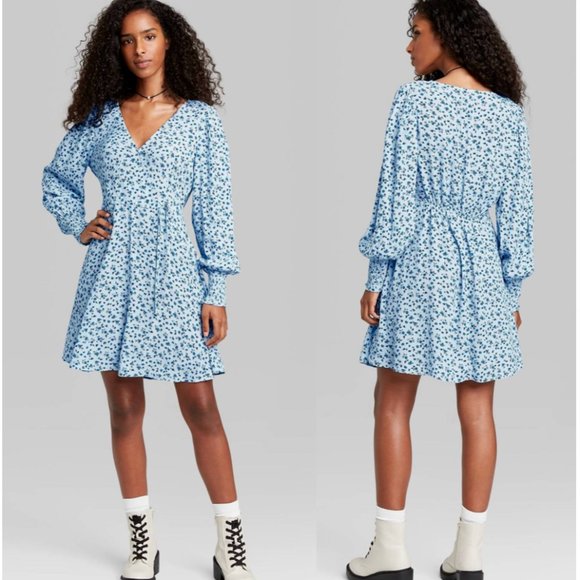 Wild Fable floral faux wrap dress szXS - Picture 11 of 11